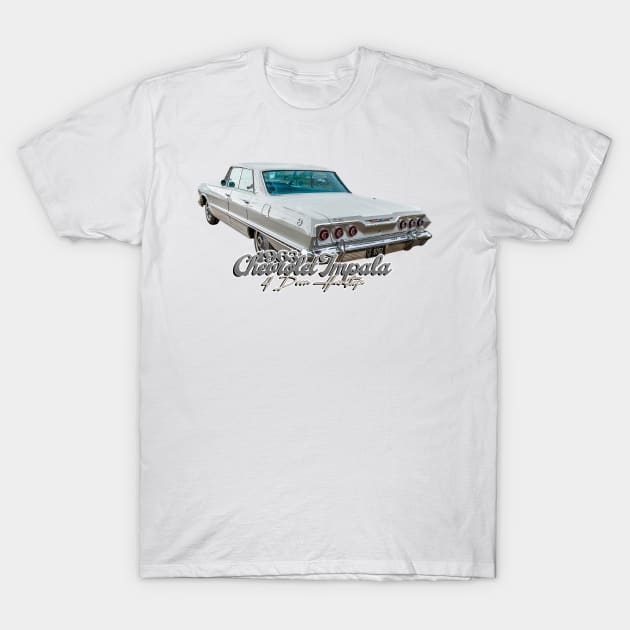 1963 Chevrolet Impala 4 Door Hardtop T-Shirt by Gestalt Imagery